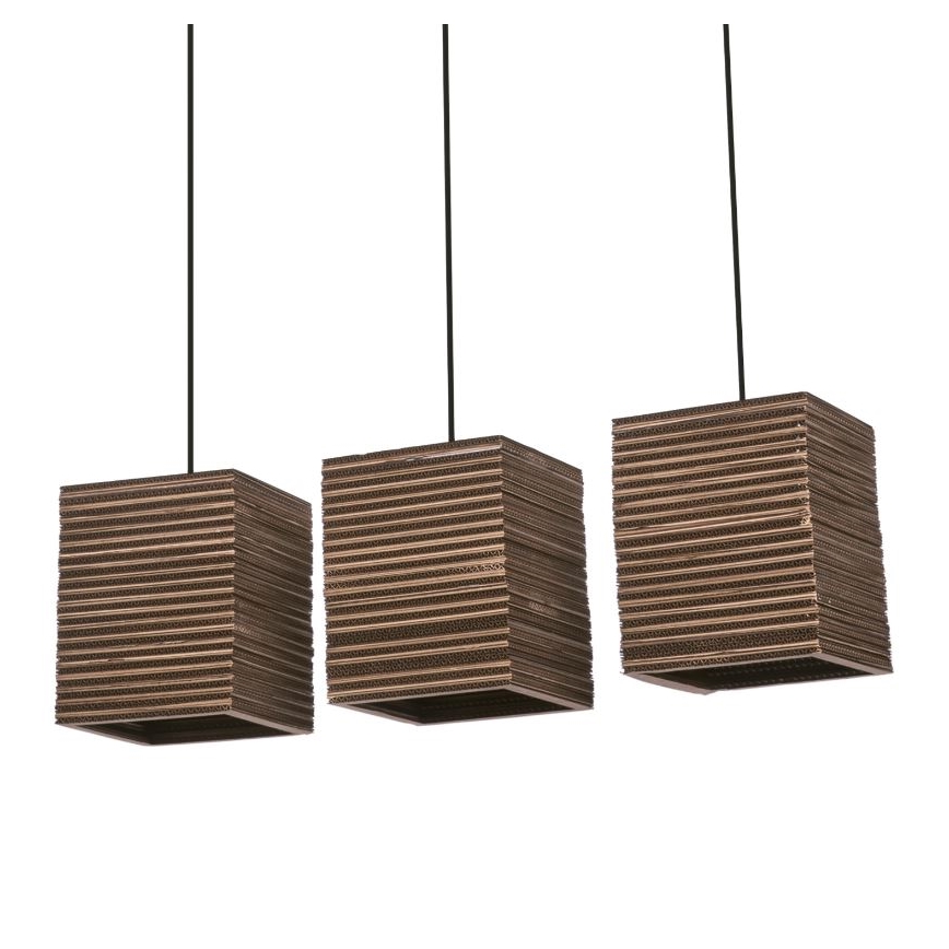 Ledvance - Lestenec na vrvici DECOR CARDBOARD 3xE27/15W/230V