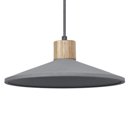 Ledvance - Lestenec na vrvici DECOR CONCRETE 1xE27/15W/230V pr. 32 cm beton siva