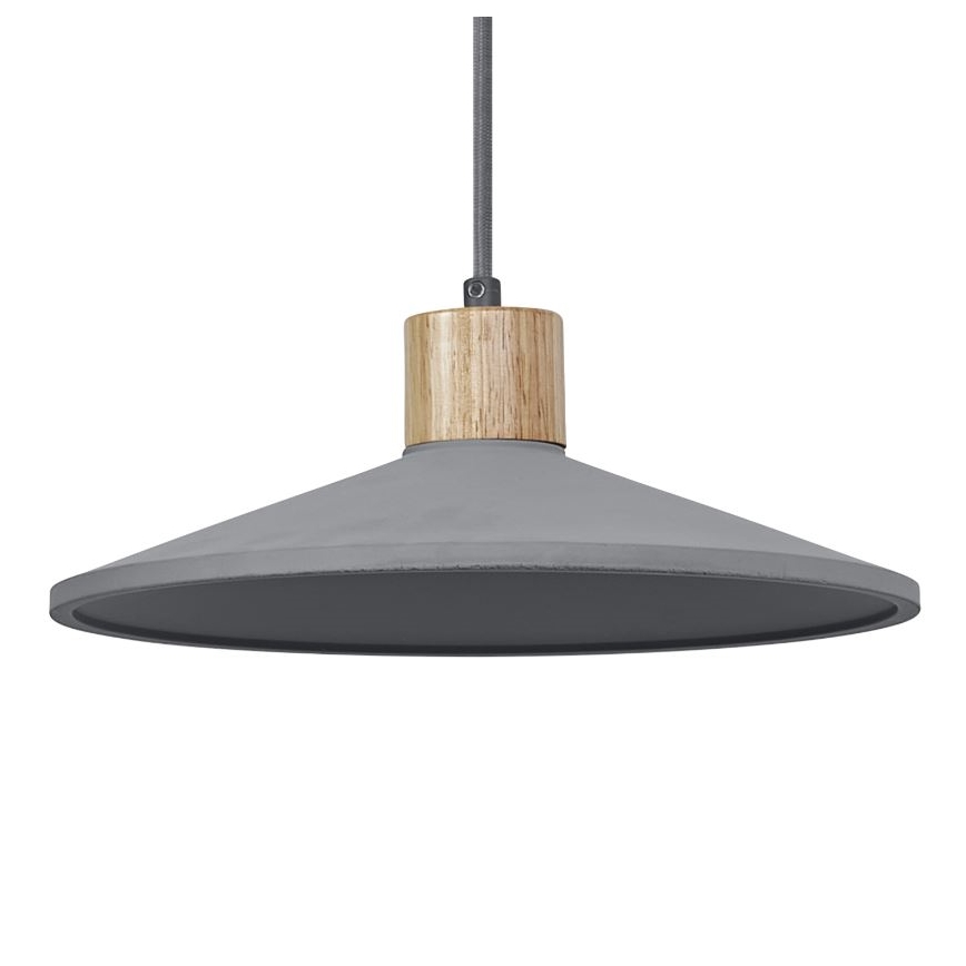Ledvance - Lestenec na vrvici DECOR CONCRETE 1xE27/15W/230V pr. 32 cm beton siva