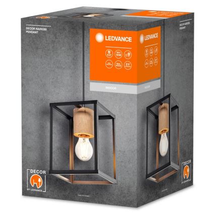 Ledvance - Lestenec na vrvici DECOR NAIROBI 1xE27/15W/230V guma fig