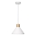 Ledvance - Lestenec na vrvici DECOR PLASTER 1xE27/25W/230V pr. 22 cm mavec bela