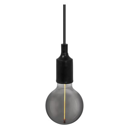 Ledvance - Lestenec na vrvici PENDULUM BELL 1xE27/15W/230V črna