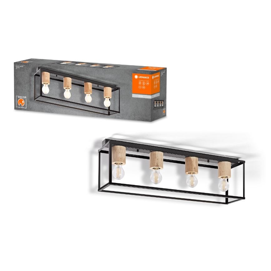 Ledvance - Nadgradni lestenec DECOR 4xE27/15W/230V