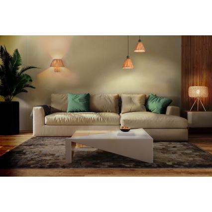 Ledvance - Namizna svetilka DECOR RAFFIA 1xE27/15W/230V raffia bast