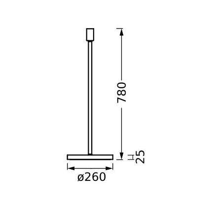 Ledvance - Noga svetilke DECOR STICK 1xE27/40W/230V antracit