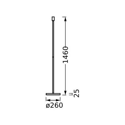 Ledvance - Noga svetilke DECOR STICK 1xE27/40W/230V bež