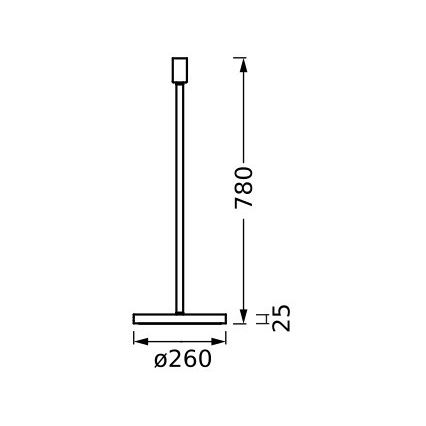 Ledvance - Noga svetilke DECOR STICK 1xE27/40W/230V bež