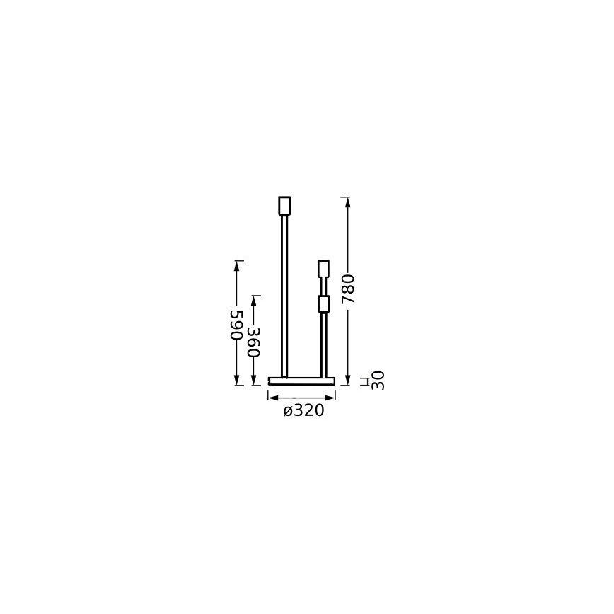 Ledvance - Noga svetilke DECOR STICK 3xE27/40W/230V bež