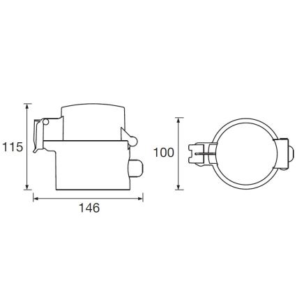 Ledvance - Pametni zunanji vtičnica SMART+ 3680W/230V/Tip F/SCHUKO 16A IP44
