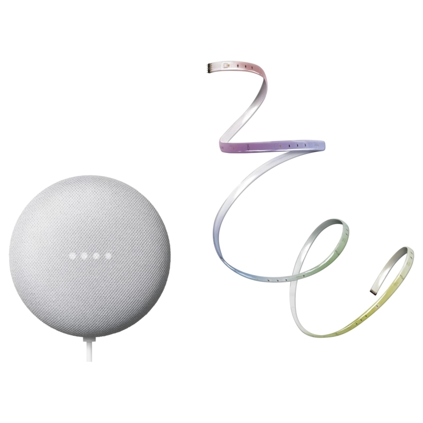 Ledvance - Pametni zvočnik Google Nest Mini + LED trak 1,8m SMART+ LED/10W/230V