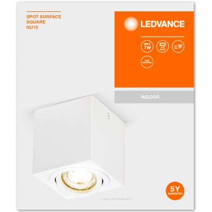 Ledvance - Reflektor SPOT 1xGU10/7W/230V bela