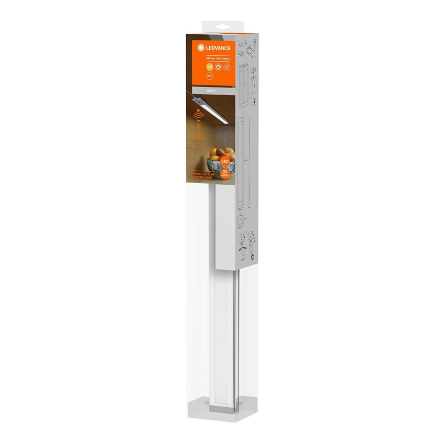 Ledvance - SET 2x LED Zatemnitvena podelementna svetilka s senzorjem CABINET LED/18W/230V