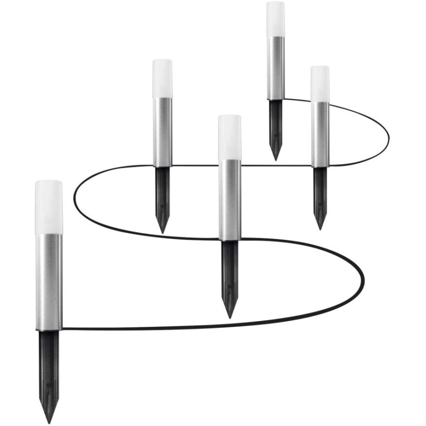 Ledvance - SET 5x LED RGBW Zunanja svetilka SMART+ GARDEN POLE 5xLED/5,7W/230V IP65 Wi-Fi