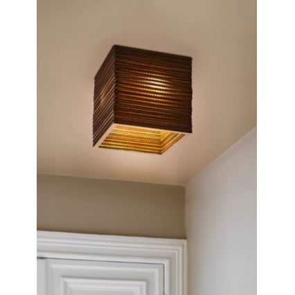 Ledvance - Stropna svetilka DECOR CARDBOARD 1xE27/15W/230V 25x25 cm