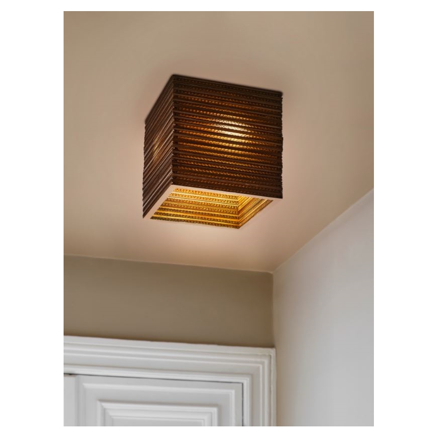 Ledvance - Stropna svetilka DECOR CARDBOARD 1xE27/15W/230V 25x25 cm