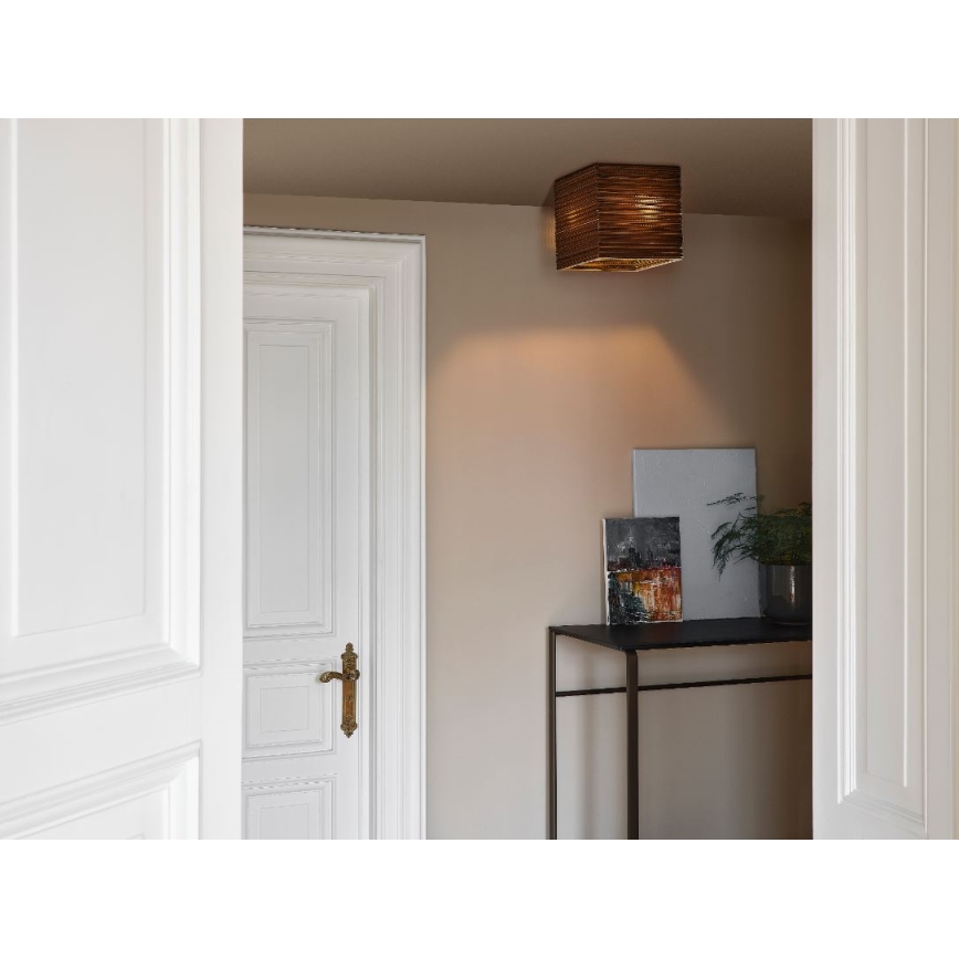 Ledvance - Stropna svetilka DECOR CARDBOARD 1xE27/15W/230V 25x25 cm