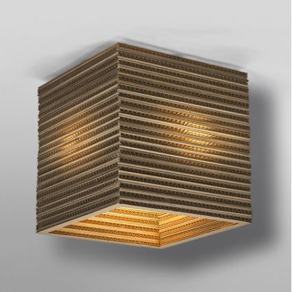 Ledvance - Stropna svetilka DECOR CARDBOARD 1xE27/15W/230V 25x25 cm