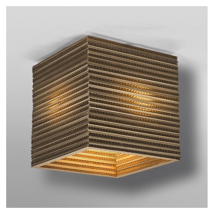 Ledvance - Stropna svetilka DECOR CARDBOARD 1xE27/15W/230V 25x25 cm