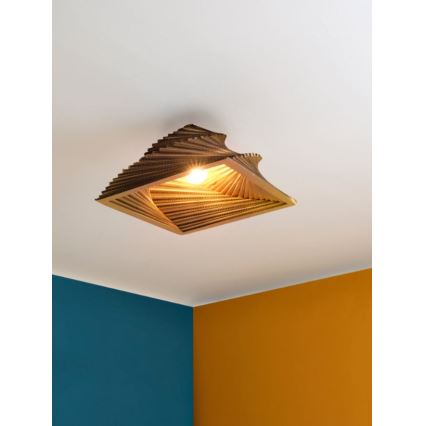 Ledvance - Stropna svetilka DECOR CARDBOARD 1xE27/15W/230V 40x40 cm