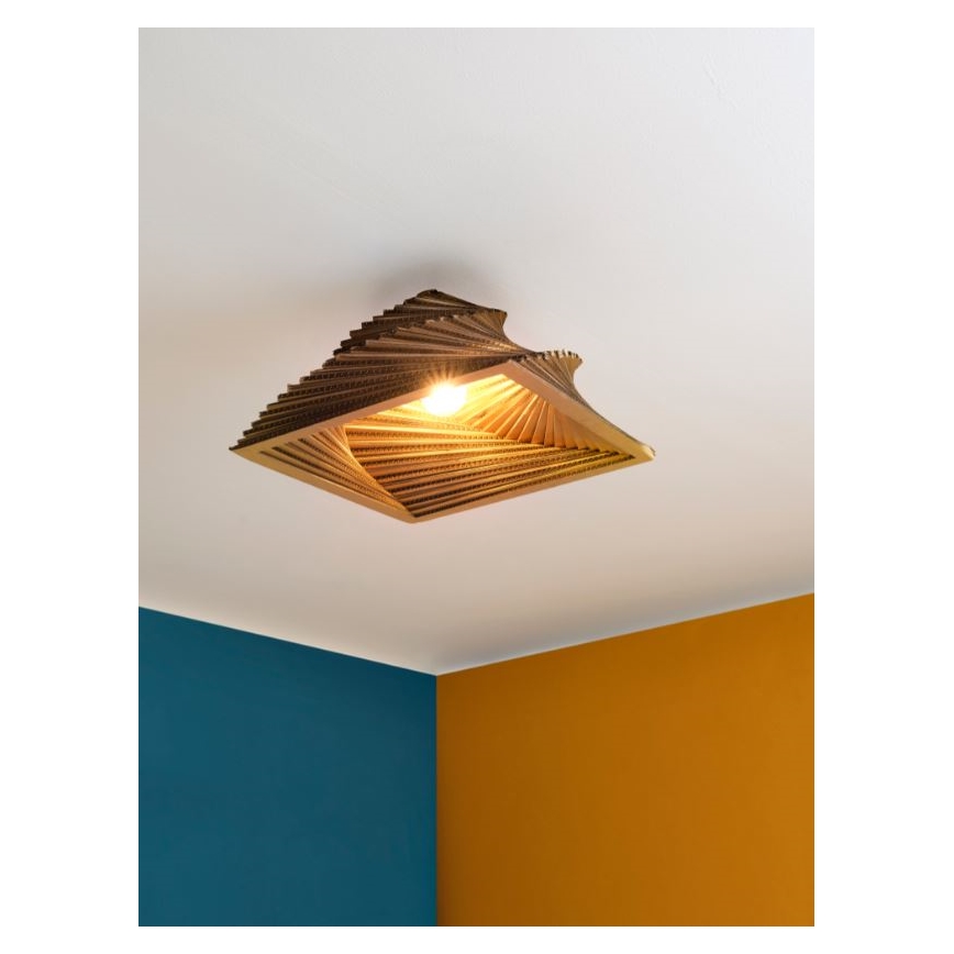 Ledvance - Stropna svetilka DECOR CARDBOARD 1xE27/15W/230V 40x40 cm