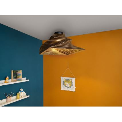 Ledvance - Stropna svetilka DECOR CARDBOARD 1xE27/15W/230V 40x40 cm