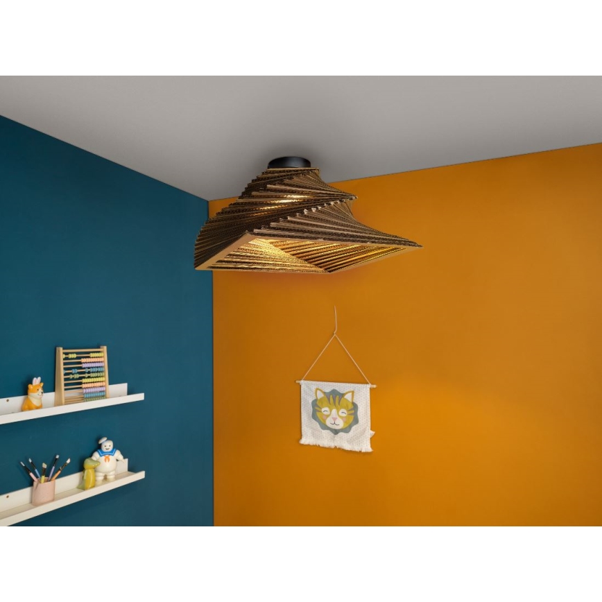 Ledvance - Stropna svetilka DECOR CARDBOARD 1xE27/15W/230V 40x40 cm