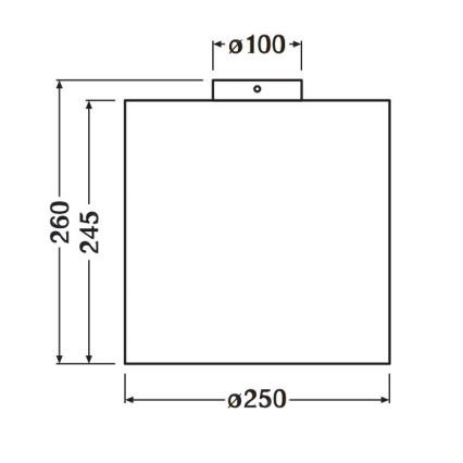 Ledvance - Stropna svetilka DECOR CARDBOARD 1xE27/15W/230V pr. 25 cm