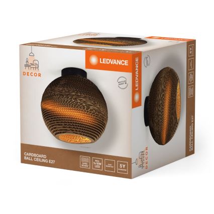 Ledvance - Stropna svetilka DECOR CARDBOARD 1xE27/15W/230V pr. 26 cm
