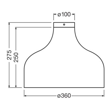 Ledvance - Stropna svetilka DECOR CARDBOARD 1xE27/15W/230V pr. 36 cm