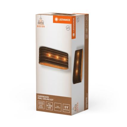 Ledvance - Stropna svetilka DECOR CARDBOARD 3xE27/15W/230V