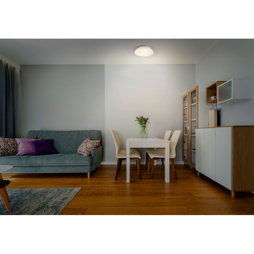 Ledvance - Stropna svetilka ORBIS MILAN 2xE27/10W/230V bela