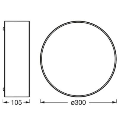 Ledvance - Stropna svetilka ORBIS PARIZ 1xE27/25W/230V rjava