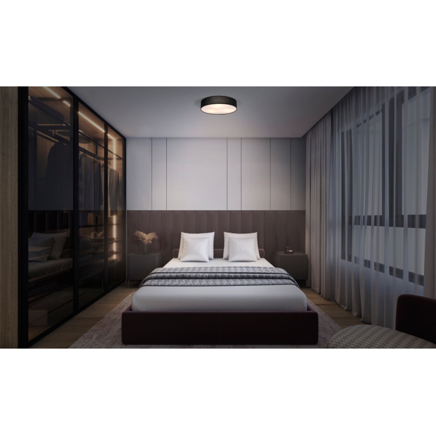 Ledvance - Stropna svetilka ORBIS PARIZ 2xE27/25W/230V črna