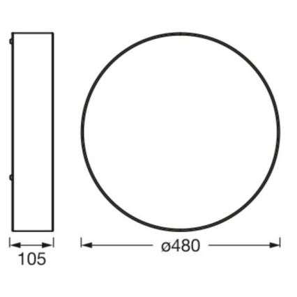 Ledvance - Stropna svetilka ORBIS PARIZ 3xE27/25W/230V rjava