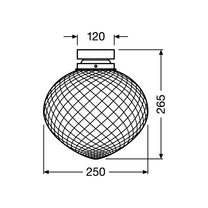 Ledvance - Stropna svetilka PINEAPPLE 1xE27/40W/230V