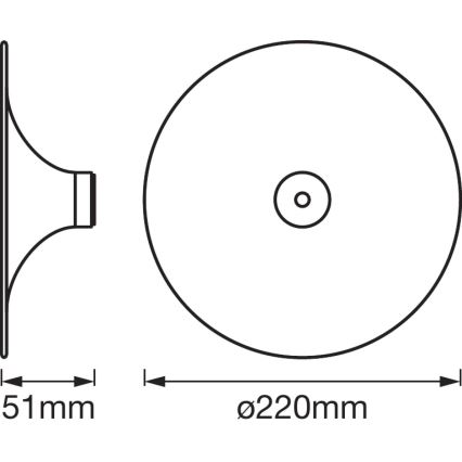 Ledvance - Stropna svetilka SMART+ TIBEA 1xE27/60W/230V