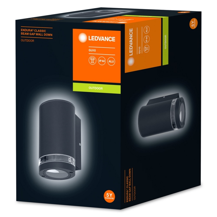 Ledvance - Zunanja stenska svetilka BEAM 1xGU10/35W/230V IP44