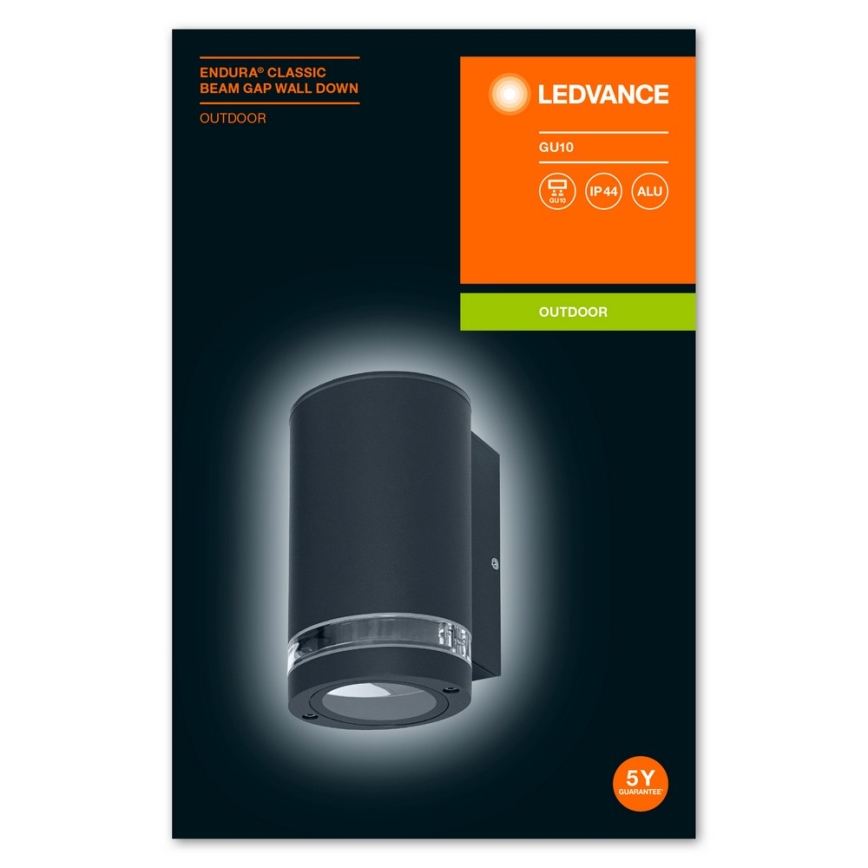 Ledvance - Zunanja stenska svetilka BEAM 1xGU10/35W/230V IP44
