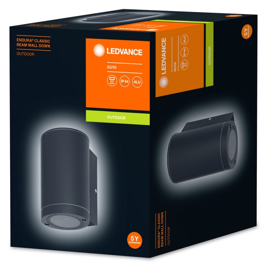 Ledvance - Zunanja stenska svetilka BEAM 1xGU10/35W/230V IP44