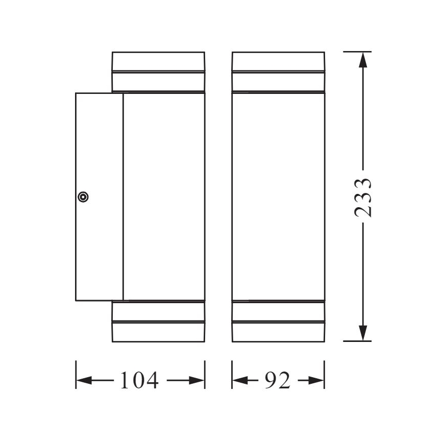 Ledvance - Zunanja stenska svetilka BEAM 2xGU10/35W/230V IP44