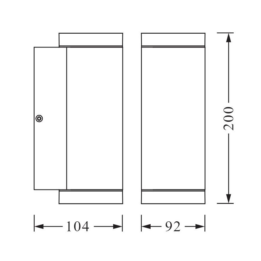 Ledvance - Zunanja stenska svetilka BEAM 2xGU10/35W/230V IP44