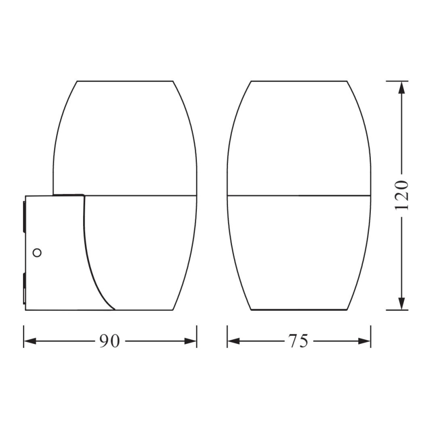Ledvance - Zunanja stenska svetilka CANNON 1xGU10/35W/230V IP44
