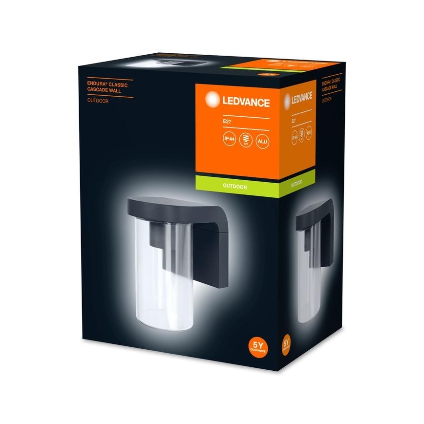 Ledvance - Zunanja stenska svetilka CASCADE 1xE27/25W/230V IP44