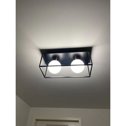 Ledvance - Zunanja stenska svetilka DECOR SQUARE 2xG9/28W/230V IP44