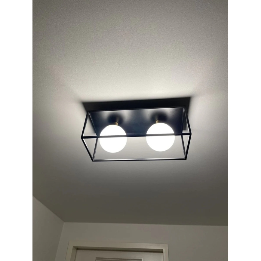 Ledvance - Zunanja stenska svetilka DECOR SQUARE 2xG9/28W/230V IP44