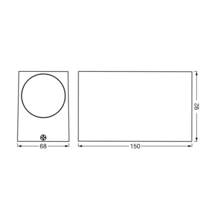 Ledvance - Zunanja stenska svetilka ENDURA CLASSIC 2xGU10/35W/230V IP44