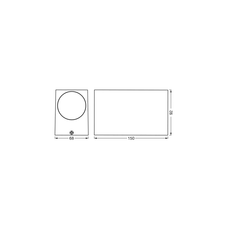Ledvance - Zunanja stenska svetilka ENDURA CLASSIC 2xGU10/35W/230V IP44