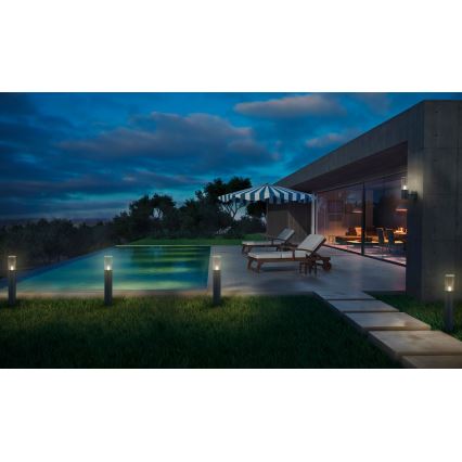 Ledvance - Zunanja stenska svetilka FIGO CYLINDER 1xE27/20W/230V IP44