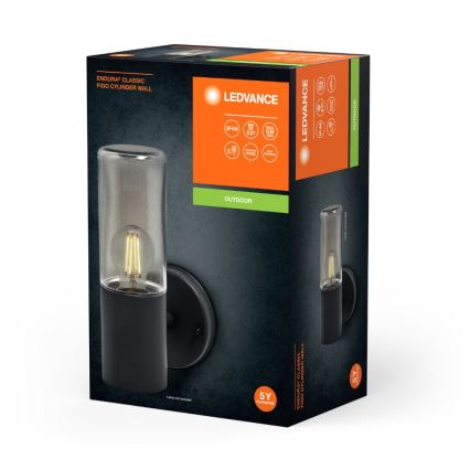 Ledvance - Zunanja stenska svetilka FIGO CYLINDER 1xE27/20W/230V IP44