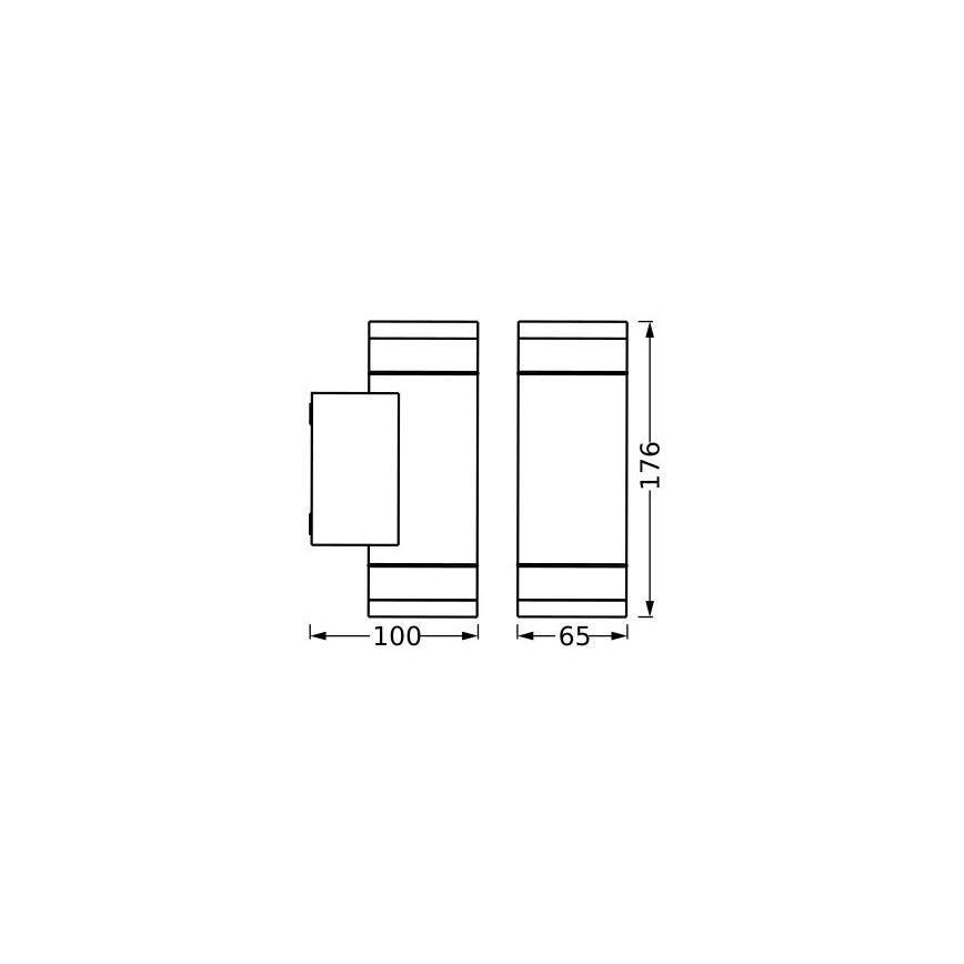 Ledvance - Zunanja stenska svetilka IVE 2xGU10/35W/230V IP65